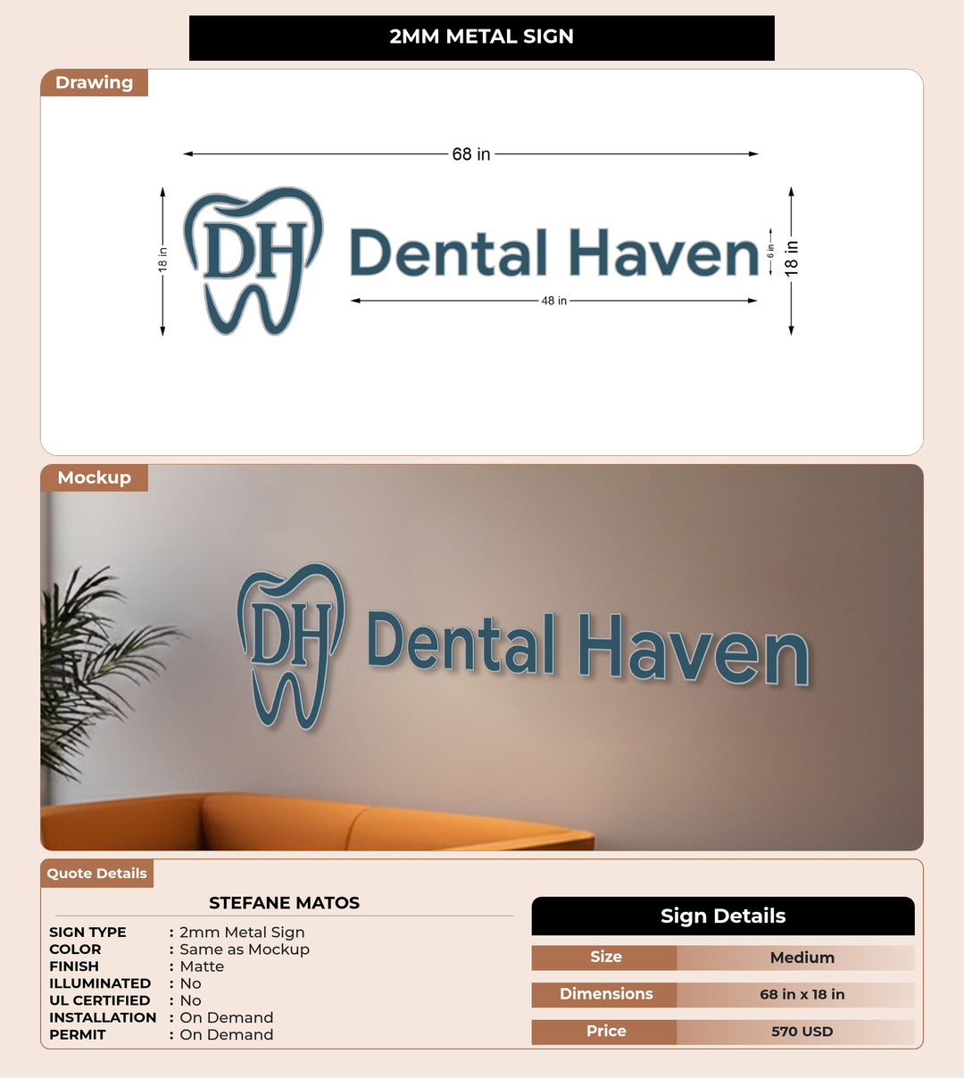 CUSTOM MOCKUP SIGN FOR Stefane Matos