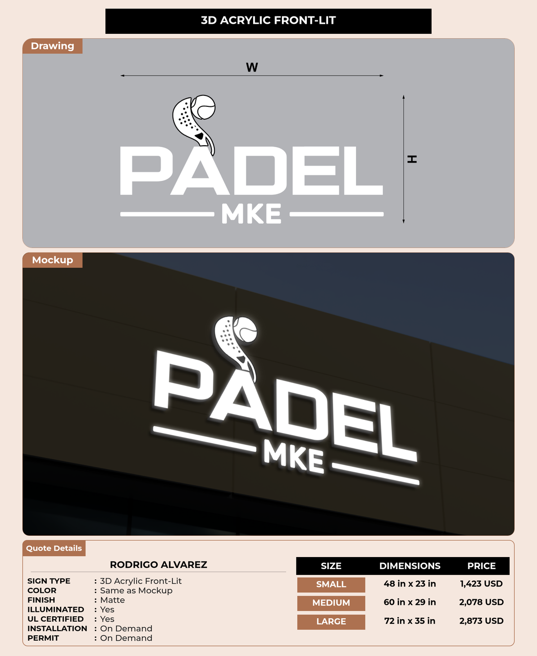 CUSTOM MOCKUP SIGN FOR rodrigo alvarez