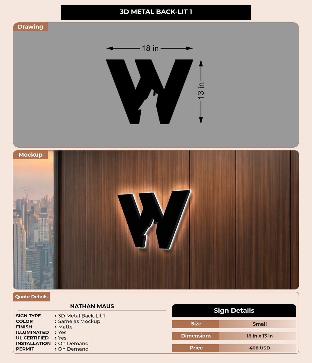CUSTOM MOCKUP SIGN FOR Nathan Maus