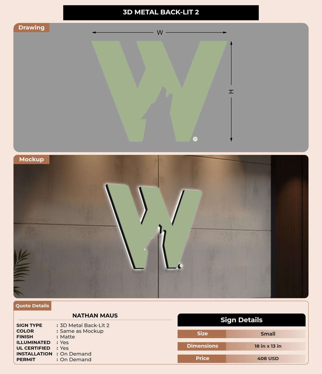 CUSTOM MOCKUP SIGN FOR Nathan Maus