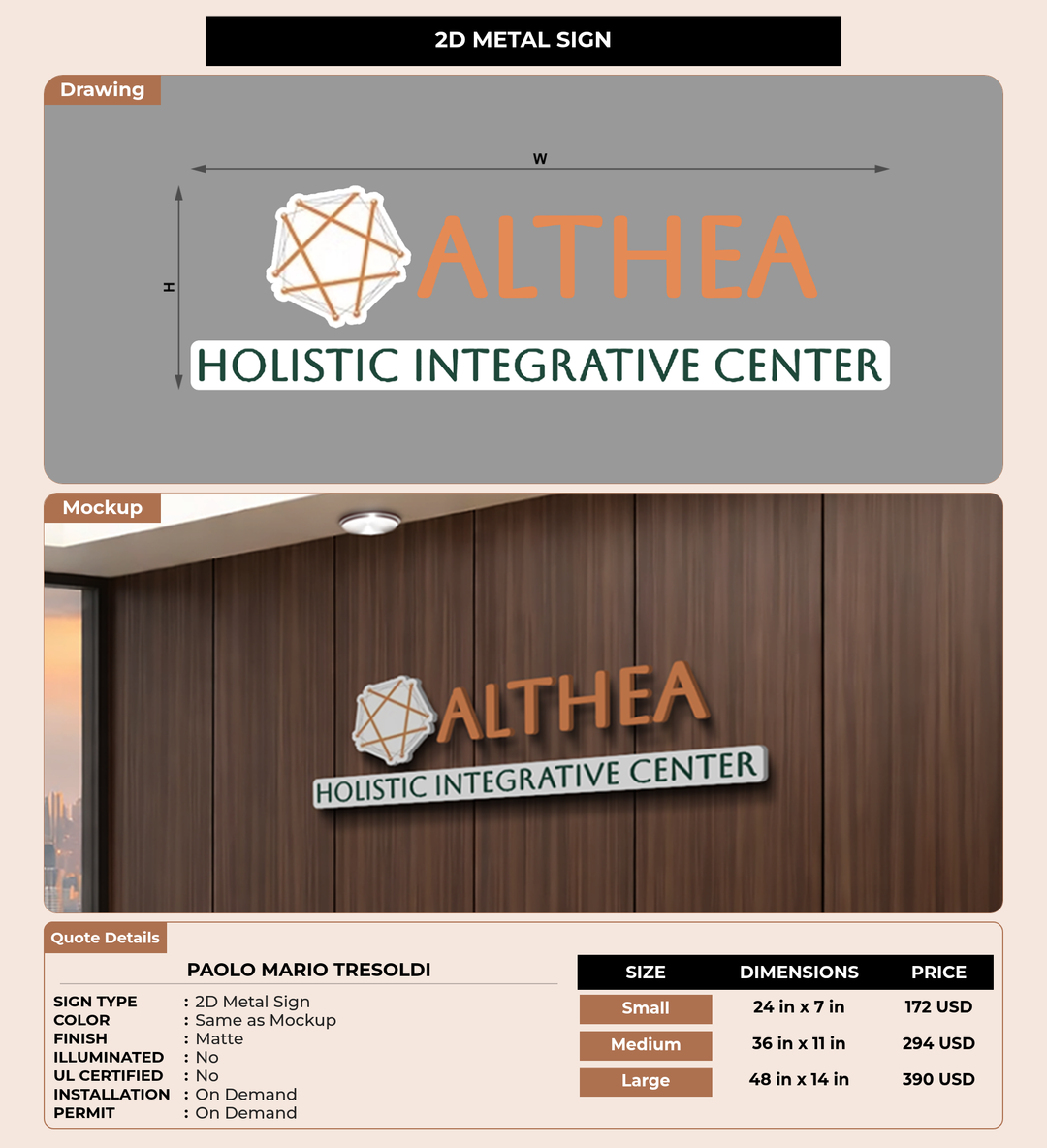 CUSTOM MOCKUP SIGN FOR Paolo Mario Tresoldi