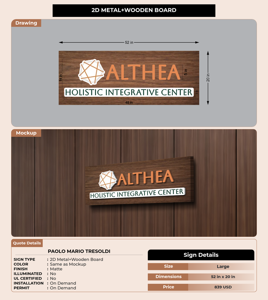 CUSTOM MOCKUP SIGN FOR Paolo Mario Tresoldi