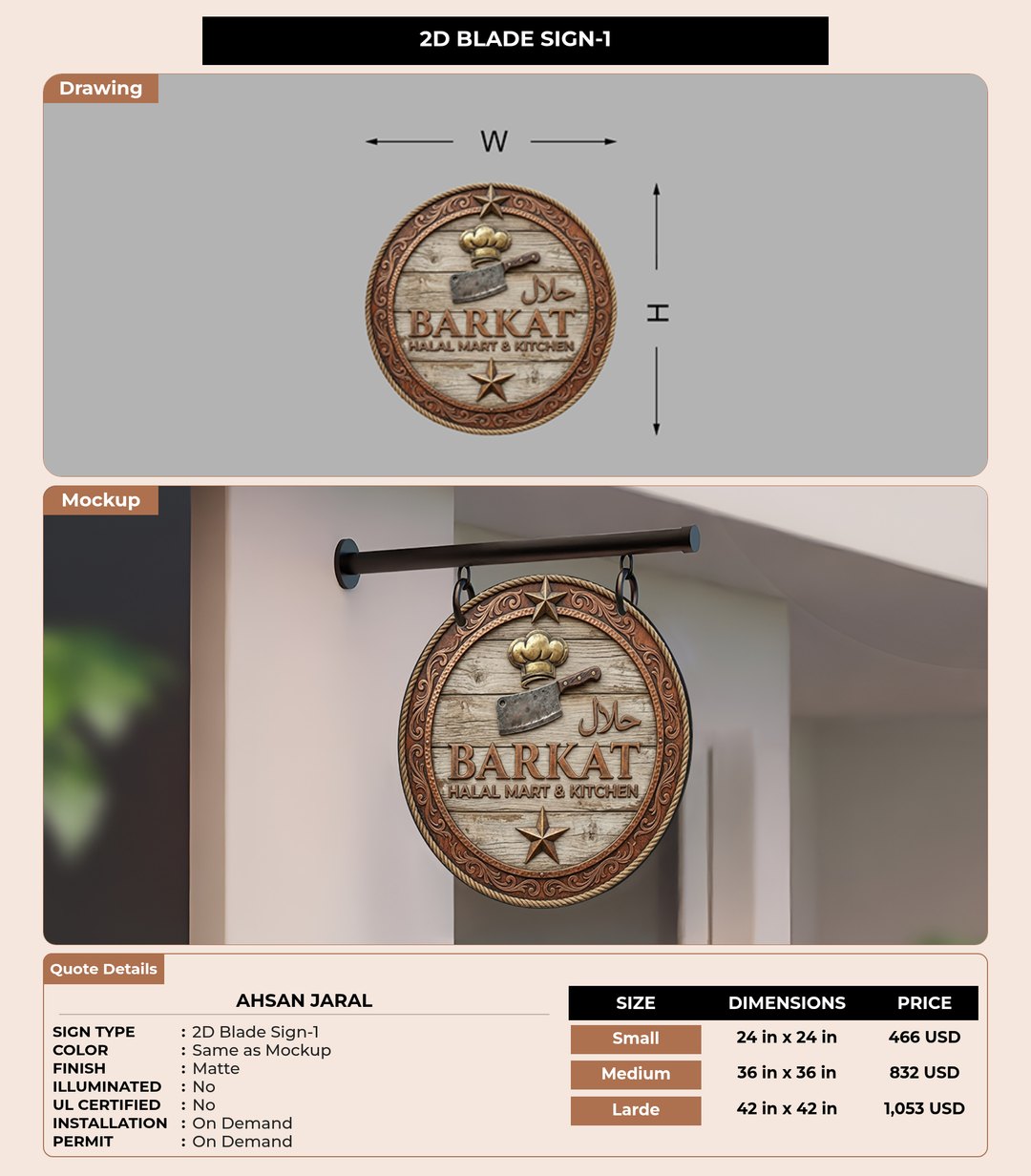 CUSTOM MOCKUP SIGN FOR Ahsan Jaral