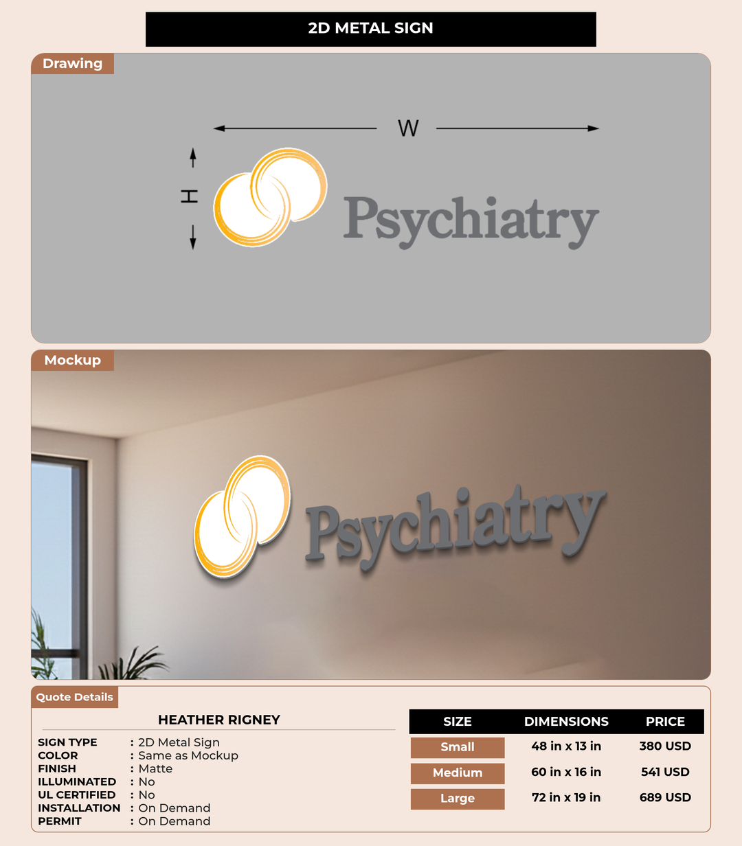 CUSTOM MOCKUP SIGN FOR Heather Rigney