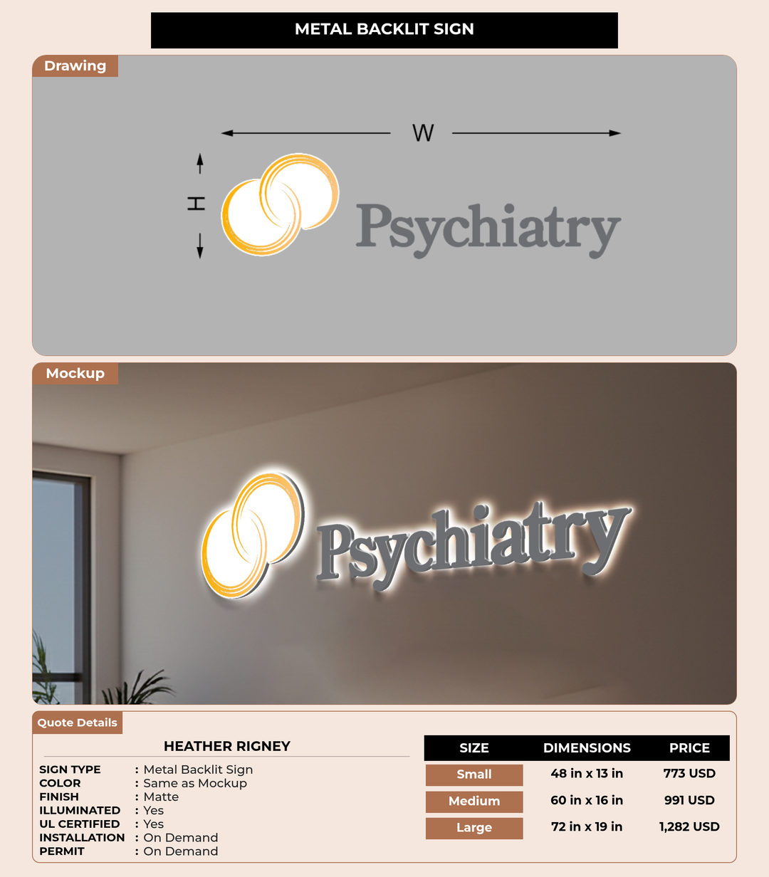 CUSTOM MOCKUP SIGN FOR Heather Rigney