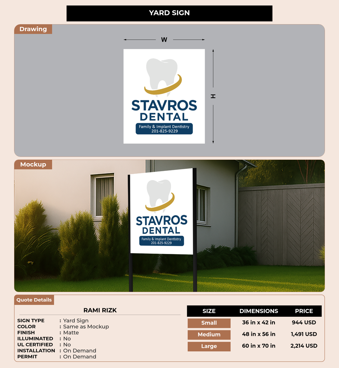 CUSTOM MOCKUP SIGN FOR RAMI  RIZK