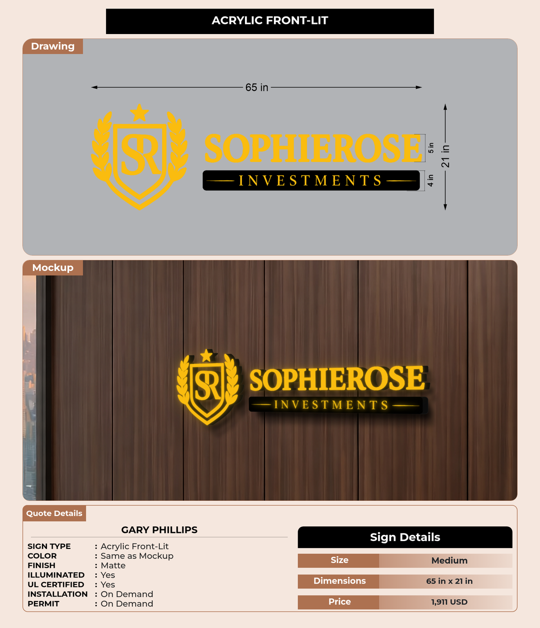 CUSTOM MOCKUP SIGN FOR Gary Phillips