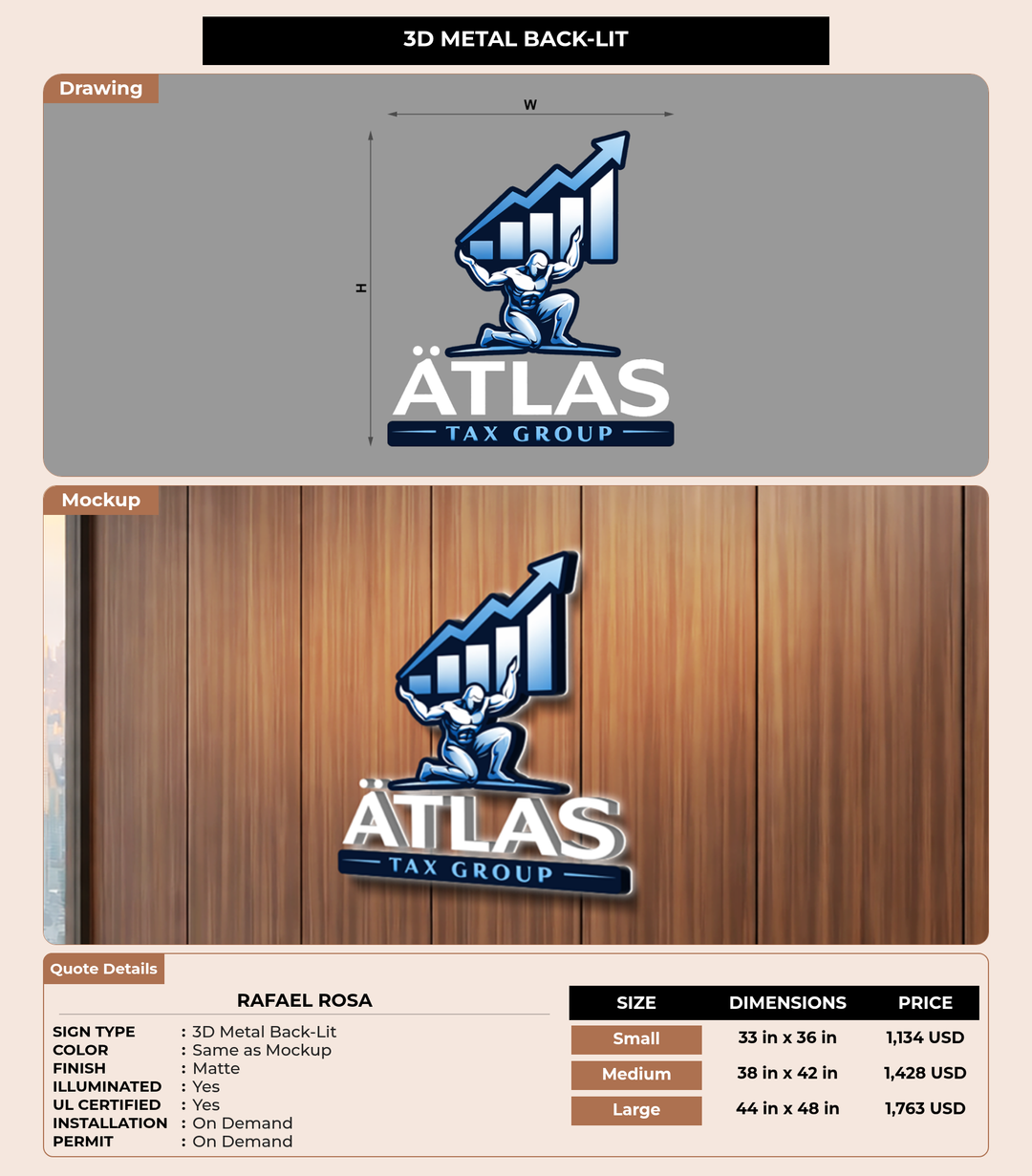 CUSTOM MOCKUP SIGN FOR Rafael Rosa