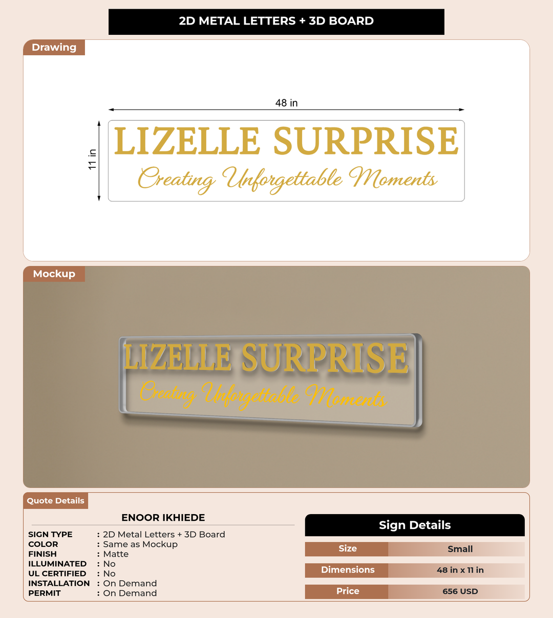 CUSTOM MOCKUP SIGN FOR Enoor Ikhiede