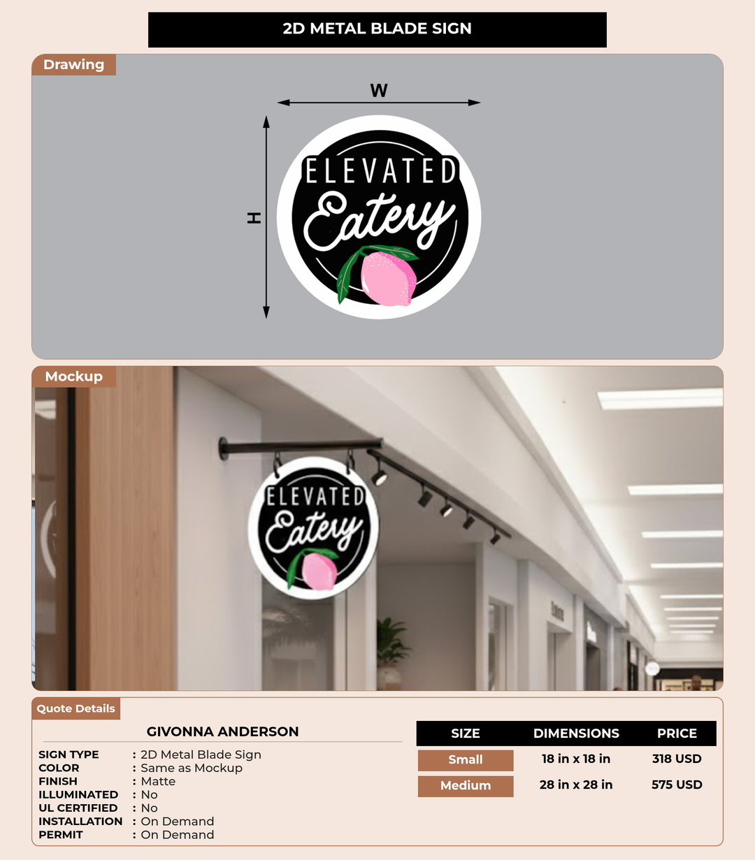 CUSTOM MOCKUP SIGN FOR Givonna Anderson