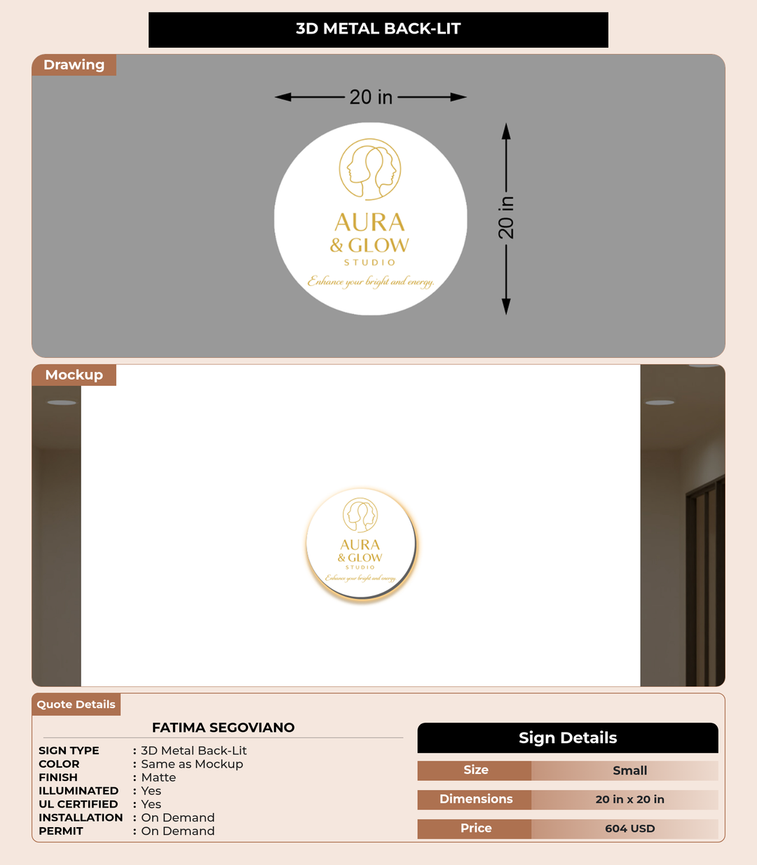 CUSTOM MOCKUP SIGN FOR Fatima Segoviano