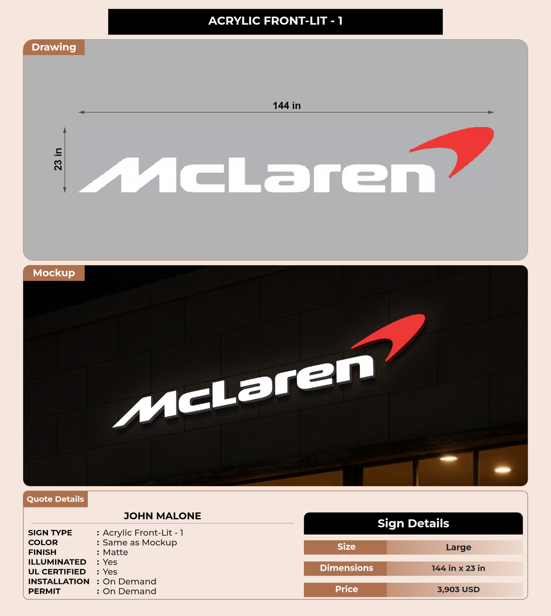 CUSTOM MOCKUP SIGN FOR John Malone