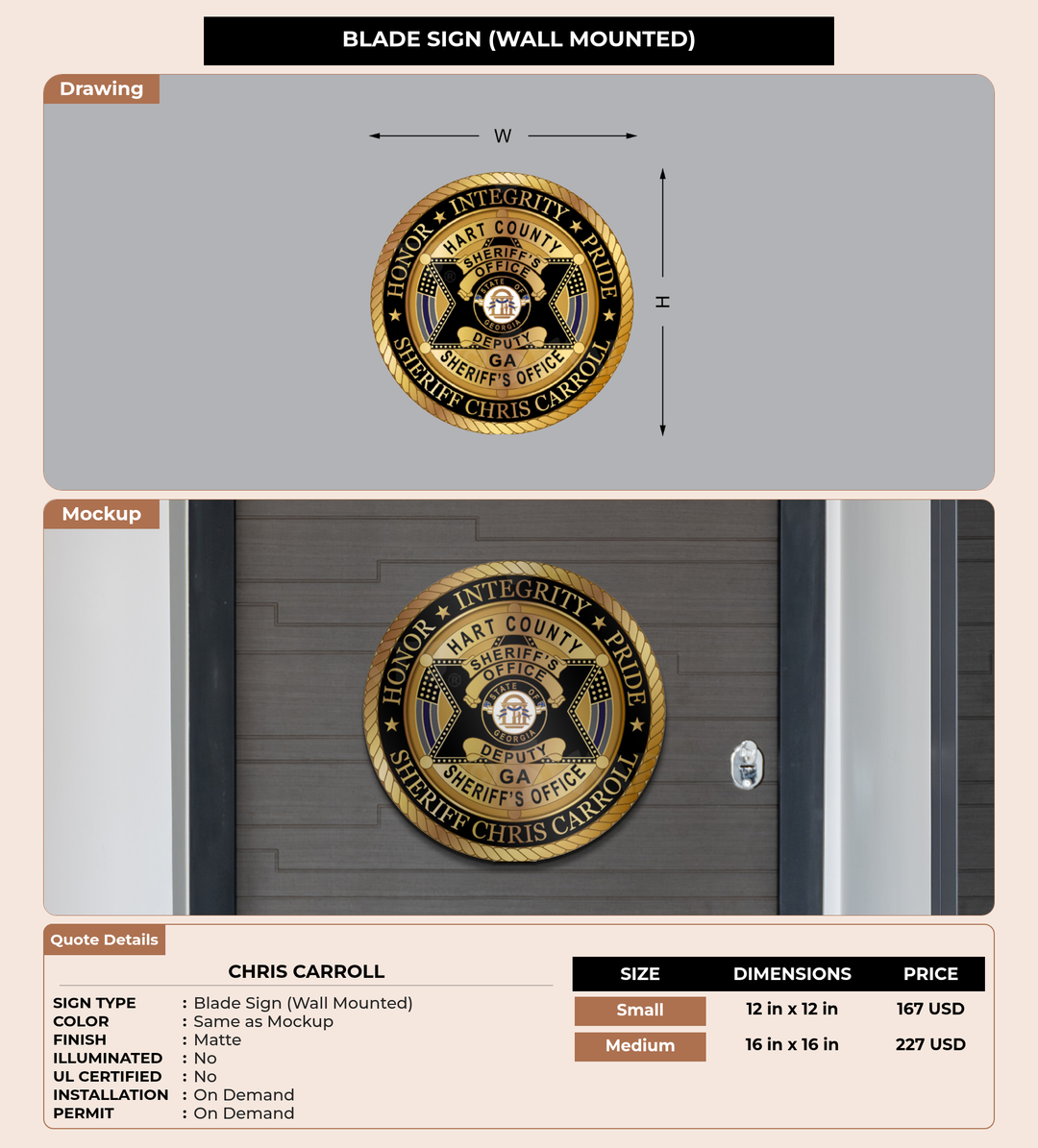 CUSTOM MOCKUP SIGN FOR Chris Carroll