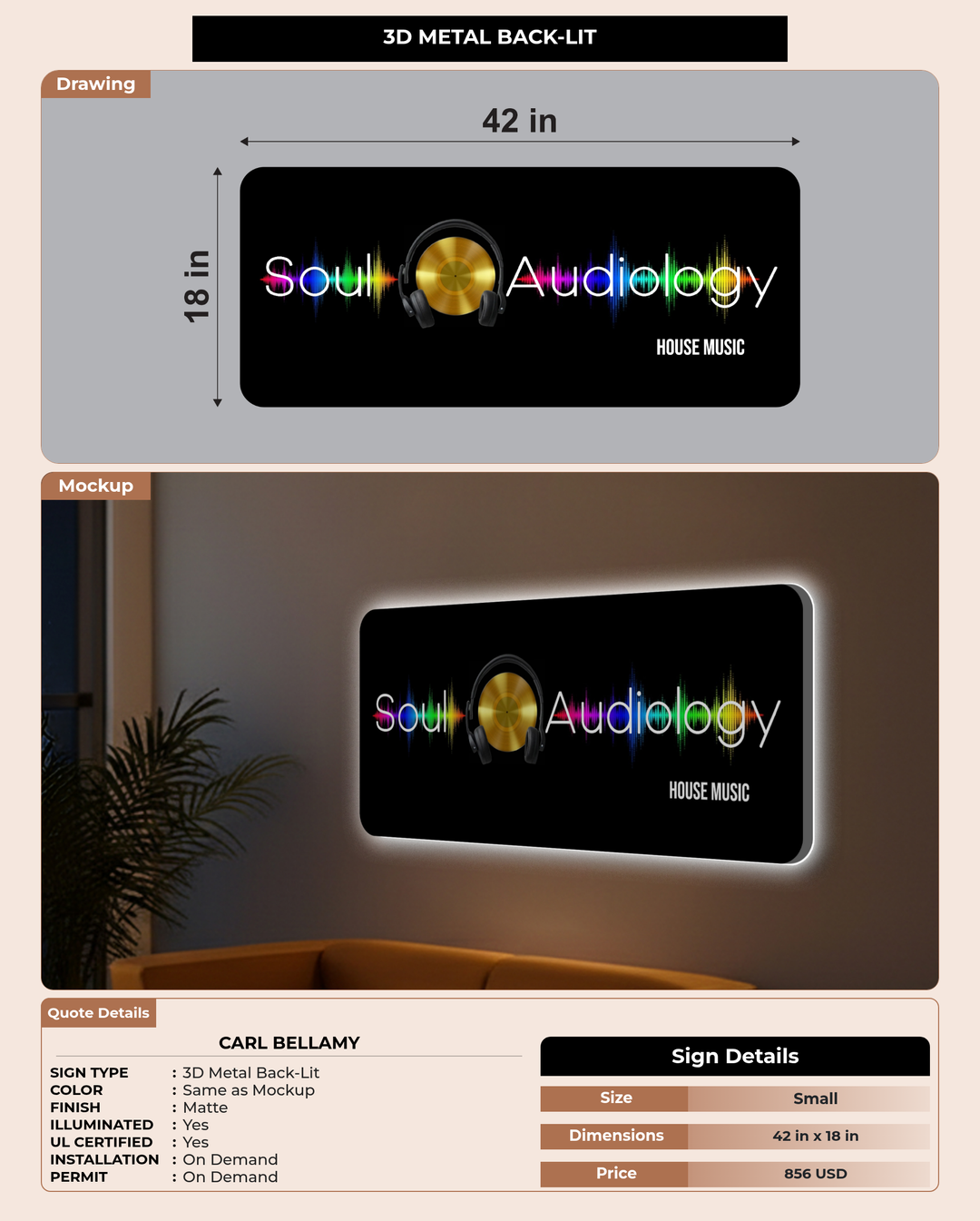 CUSTOM MOCKUP SIGN FOR Carl Bellamy