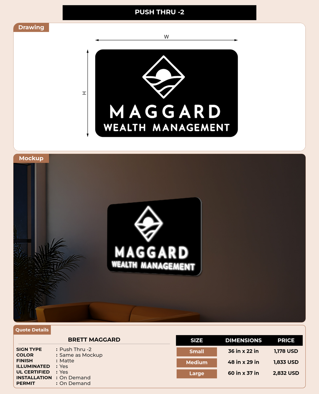 CUSTOM MOCKUP SIGN FOR Brett Maggard