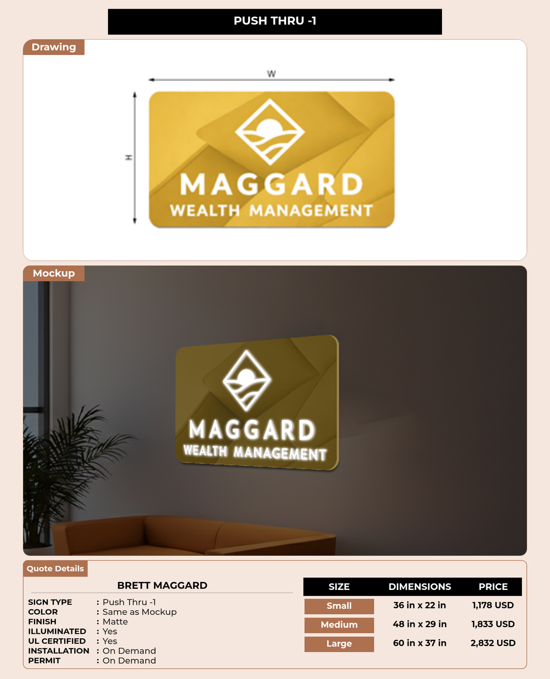 CUSTOM MOCKUP SIGN FOR Brett Maggard