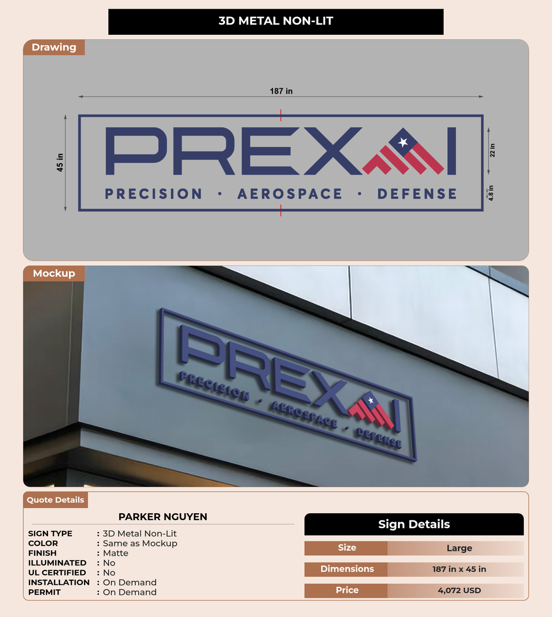CUSTOM MOCKUP SIGN FOR Parker Nguyen