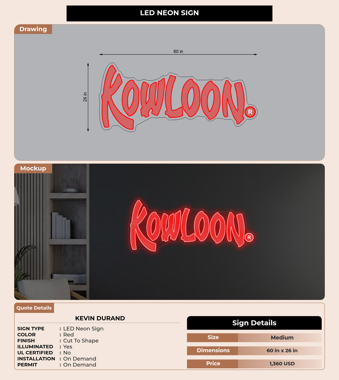 CUSTOM MOCKUP SIGN FOR Kevin Durand