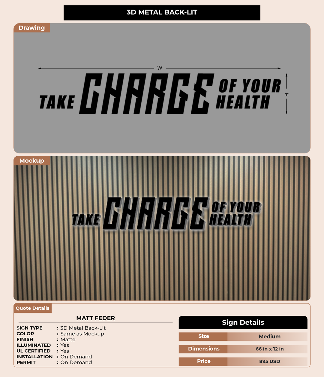 CUSTOM MOCKUP SIGN FOR Matt Feder