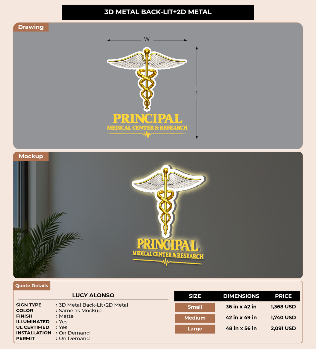 CUSTOM MOCKUP SIGN FOR Lucy Alonso