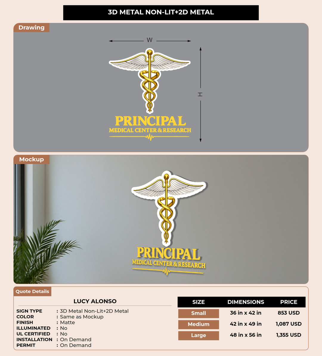 CUSTOM MOCKUP SIGN FOR Lucy Alonso