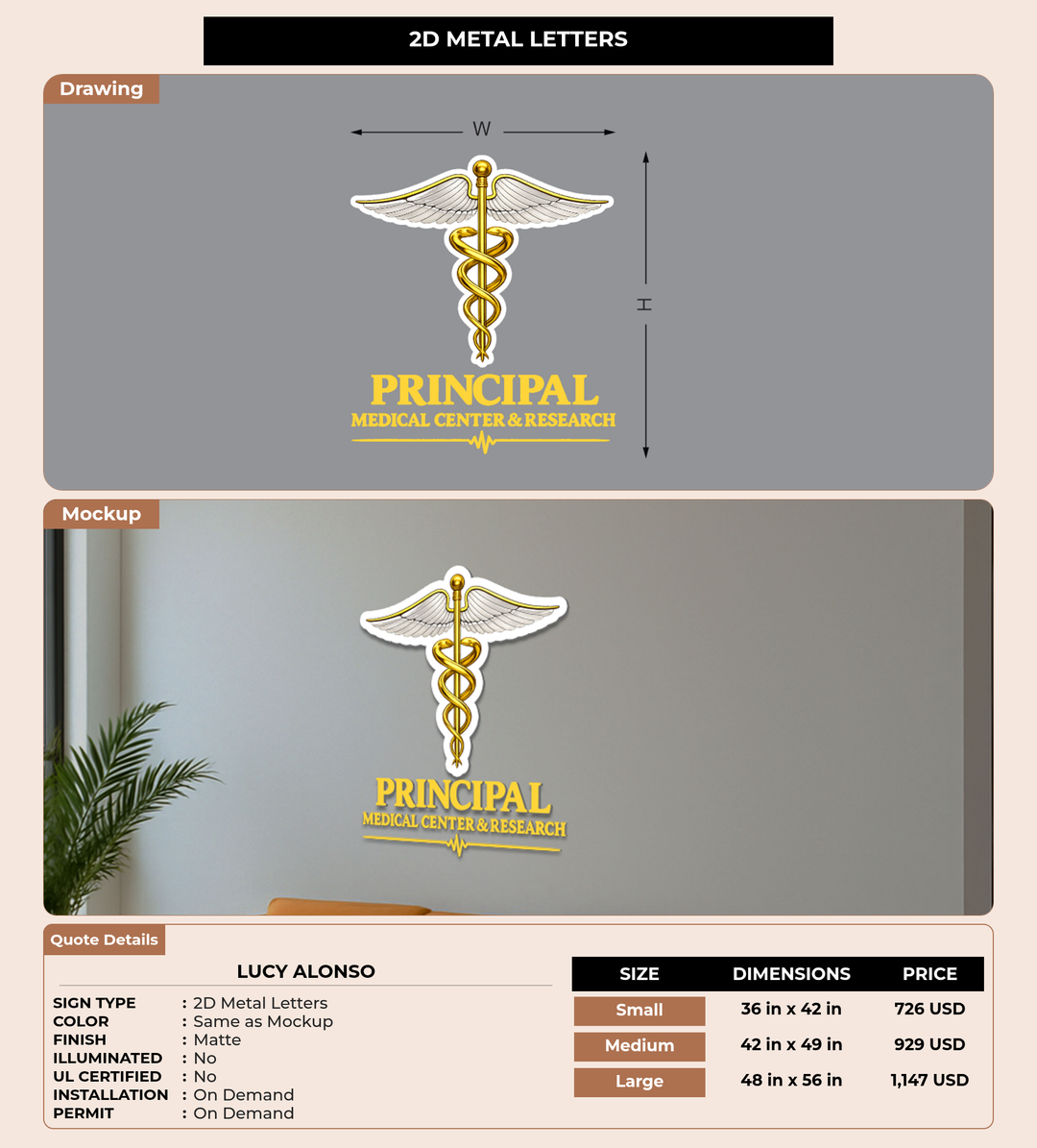 CUSTOM MOCKUP SIGN FOR Lucy Alonso