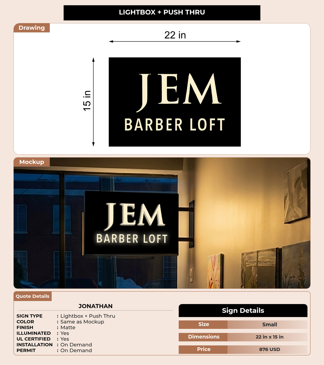 CUSTOM MOCKUP SIGN FOR Jonathan