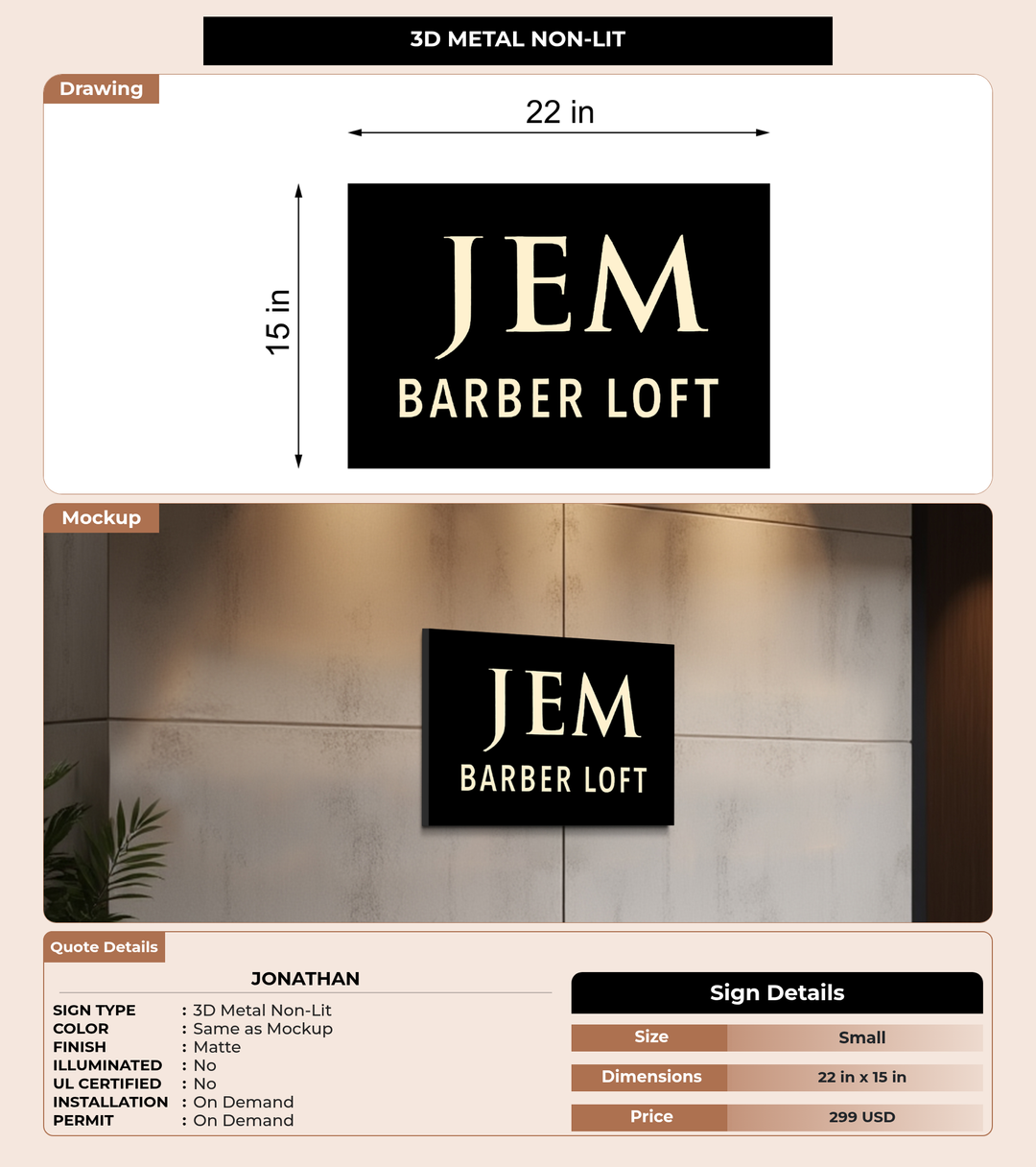 CUSTOM MOCKUP SIGN FOR Jonathan