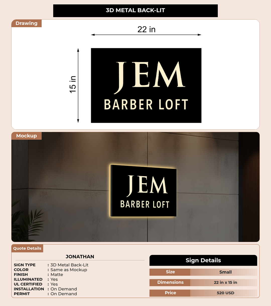 CUSTOM MOCKUP SIGN FOR Jonathan