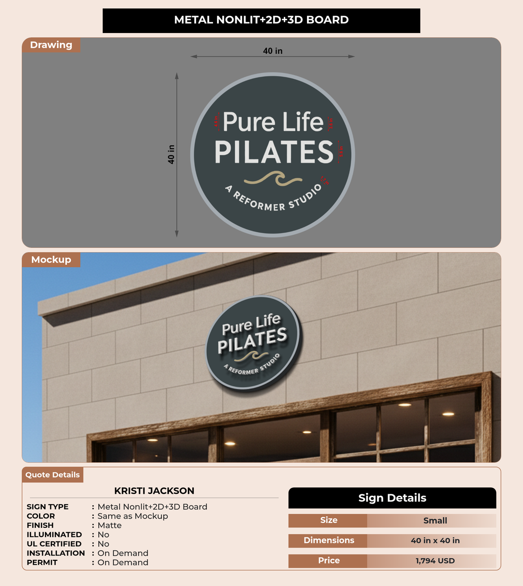 CUSTOM MOCKUP SIGN FOR Kristi Jackson