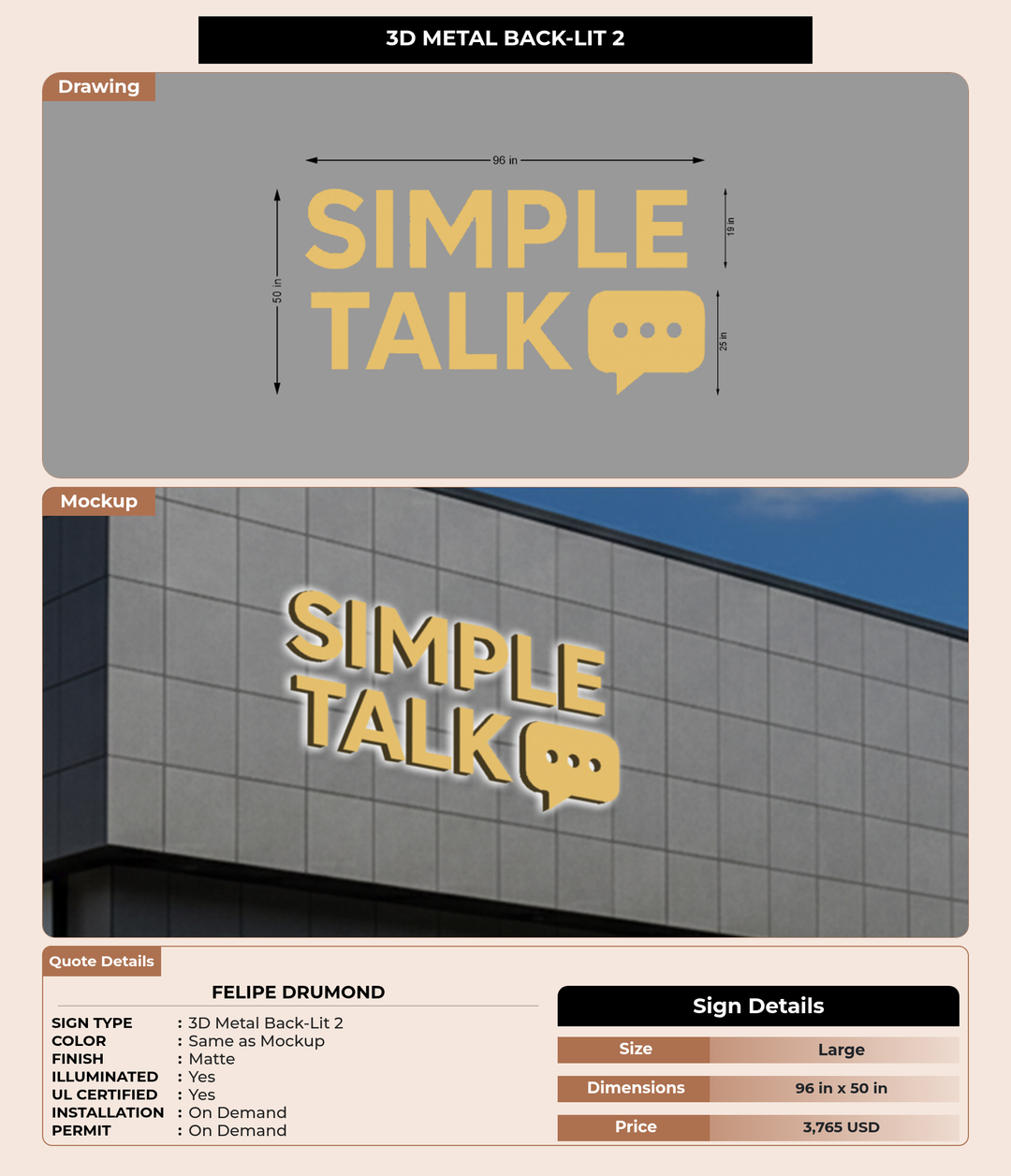 CUSTOM MOCKUP SIGN FOR Felipe Drumond