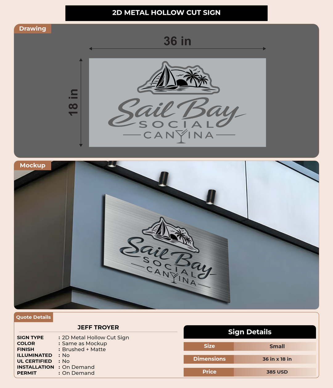 CUSTOM MOCKUP SIGN FOR Jeff Troyer