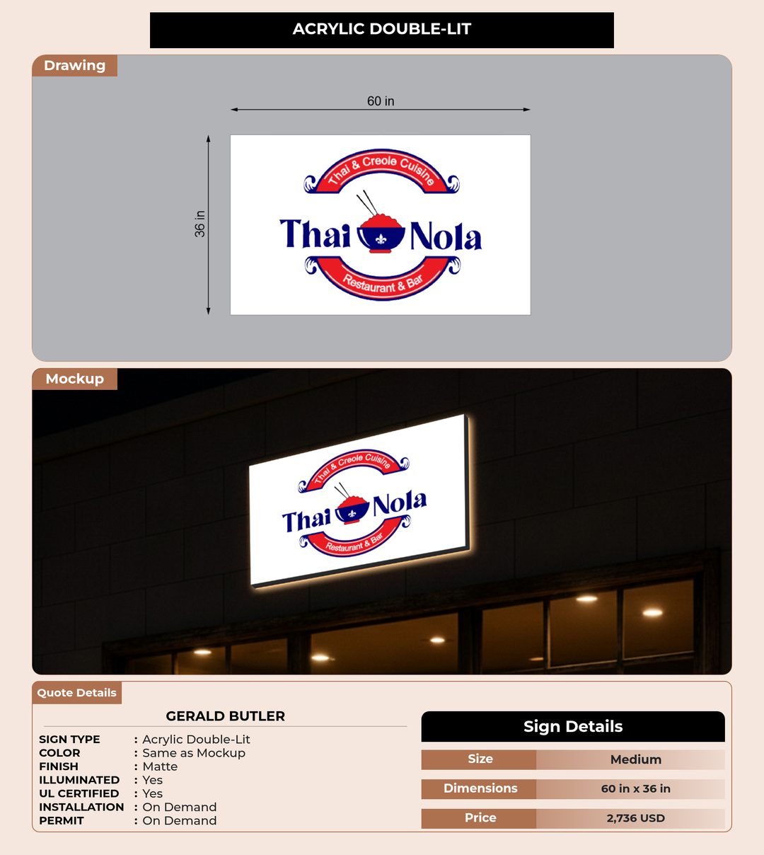 CUSTOM MOCKUP SIGN FOR Gerald Butler