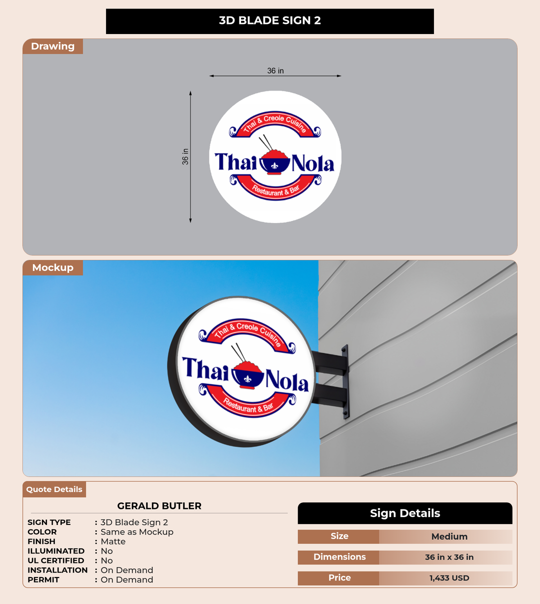 CUSTOM MOCKUP SIGN FOR Gerald Butler