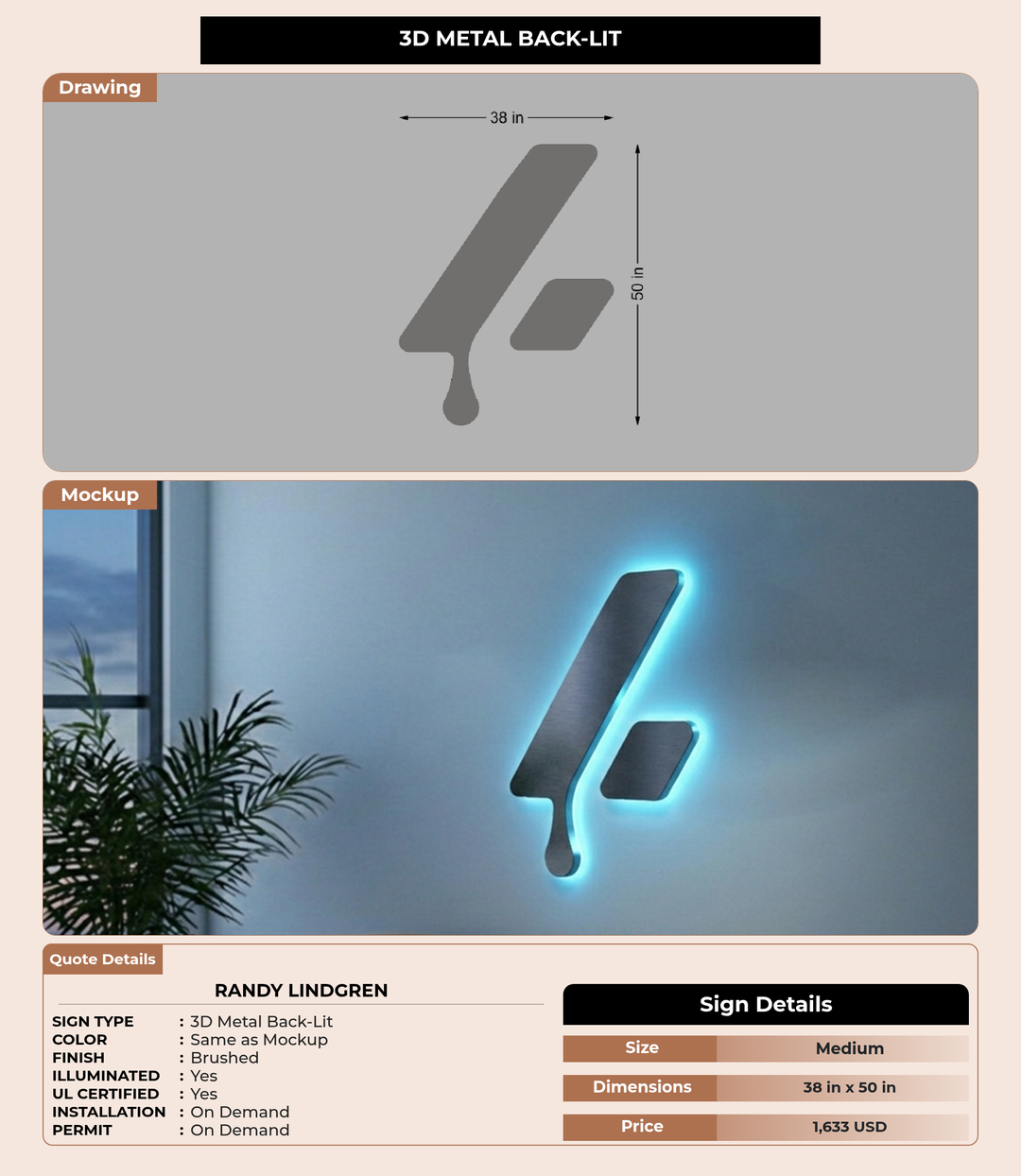 CUSTOM MOCKUP SIGN FOR Randy Lindgren