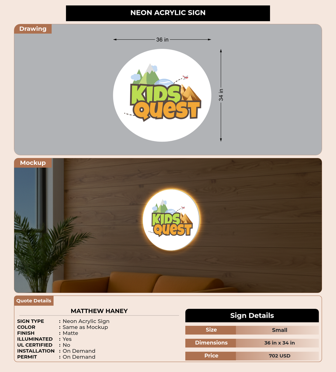 CUSTOM MOCKUP SIGN FOR Matthew haney