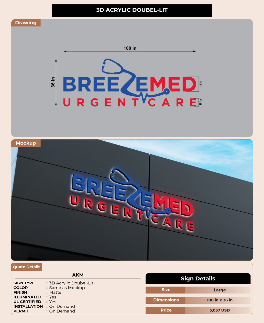 CUSTOM MOCKUP SIGN FOR Akm