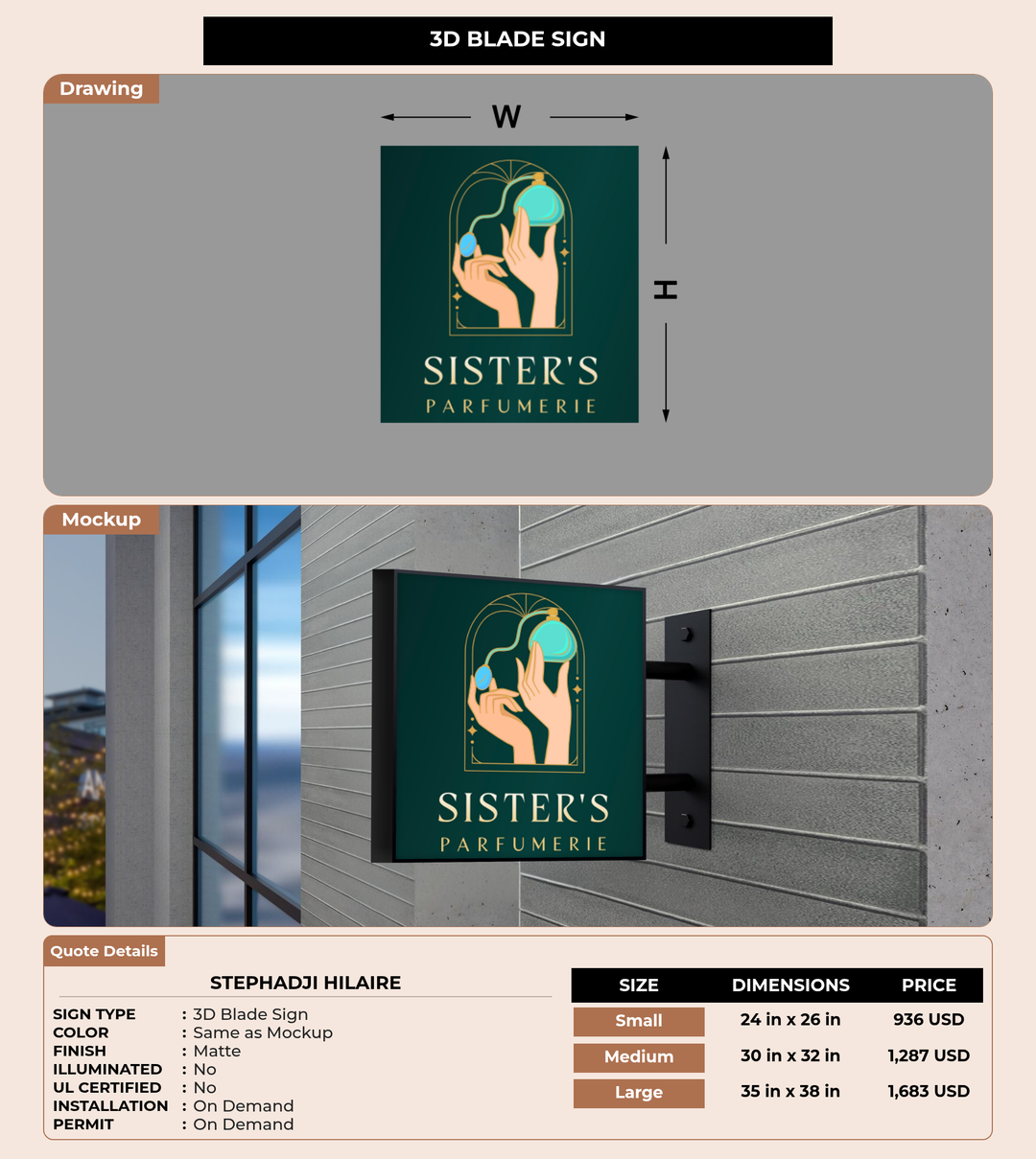 CUSTOM MOCKUP SIGN FOR Stephadji Hilaire