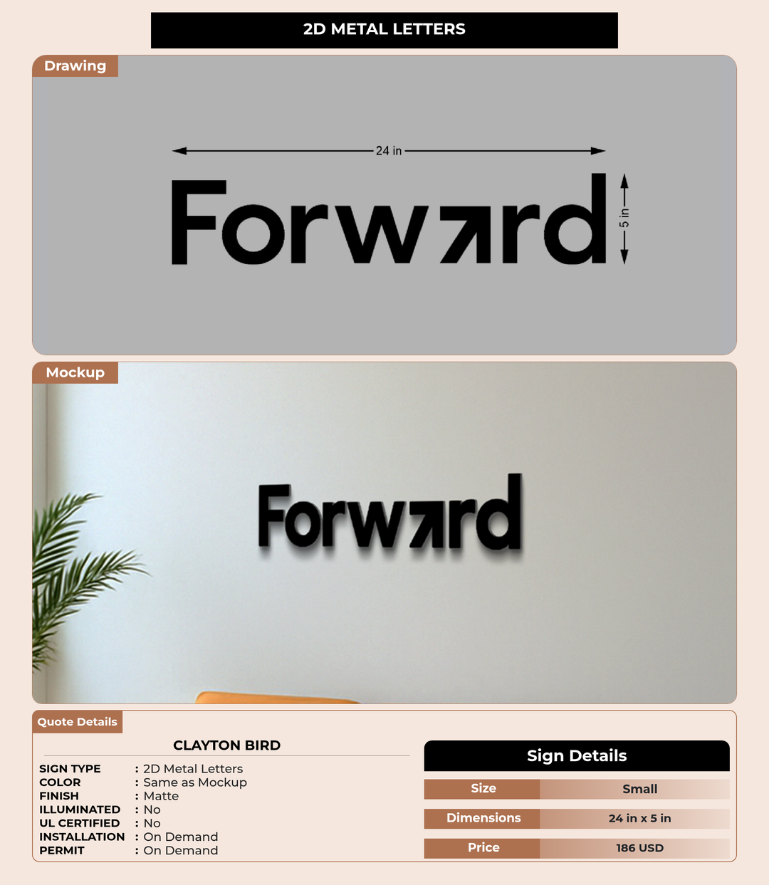 CUSTOM MOCKUP SIGN FOR Clayton Bird