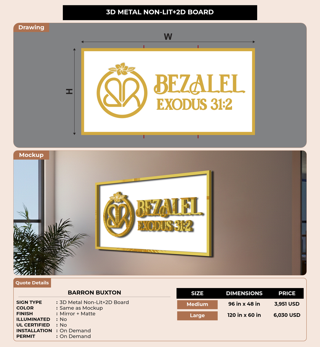 CUSTOM MOCKUP SIGN FOR Barron Buxton