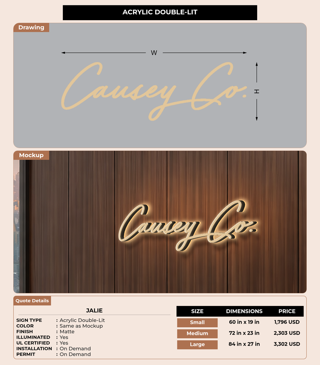 CUSTOM MOCKUP SIGN FOR jalie