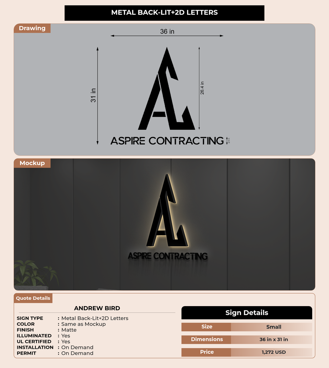 CUSTOM MOCKUP SIGN FOR Andrew Bird
