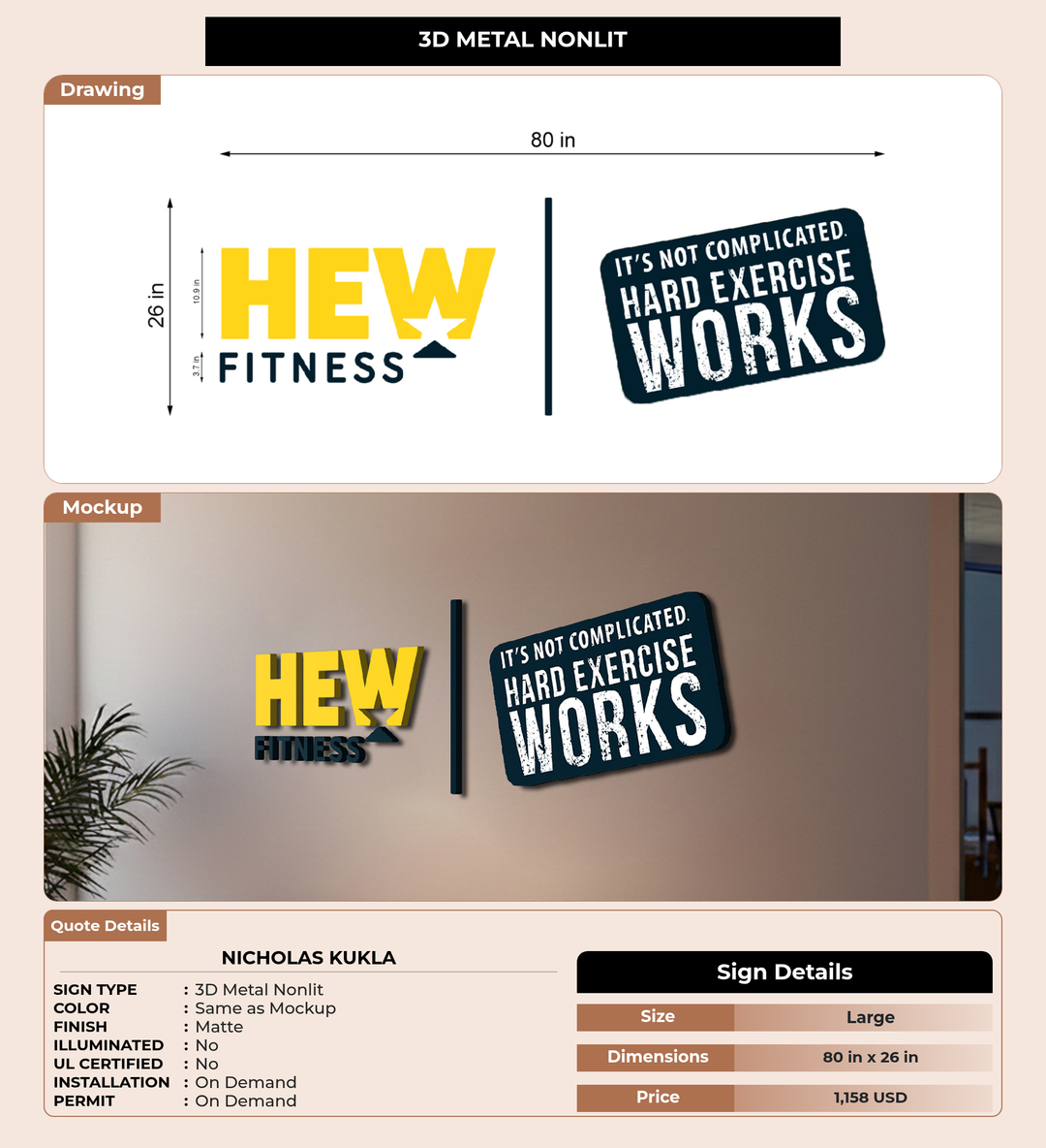 CUSTOM MOCKUP SIGN FOR Nicholas Kukla