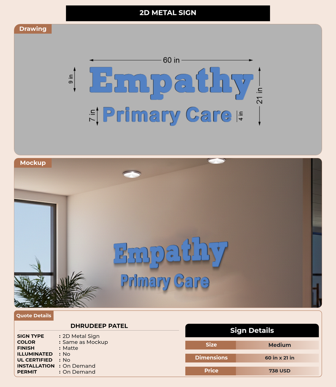 CUSTOM MOCKUP SIGN FOR Dhrudeep Patel