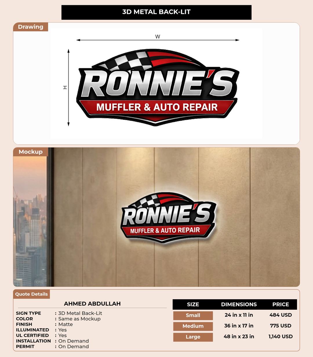 CUSTOM MOCKUP SIGN FOR Ahmed Abdullah