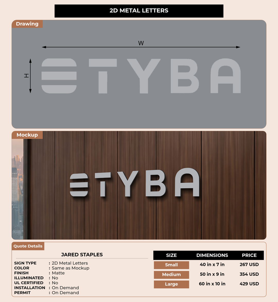 CUSTOM MOCKUP SIGN FOR JARED STAPLES