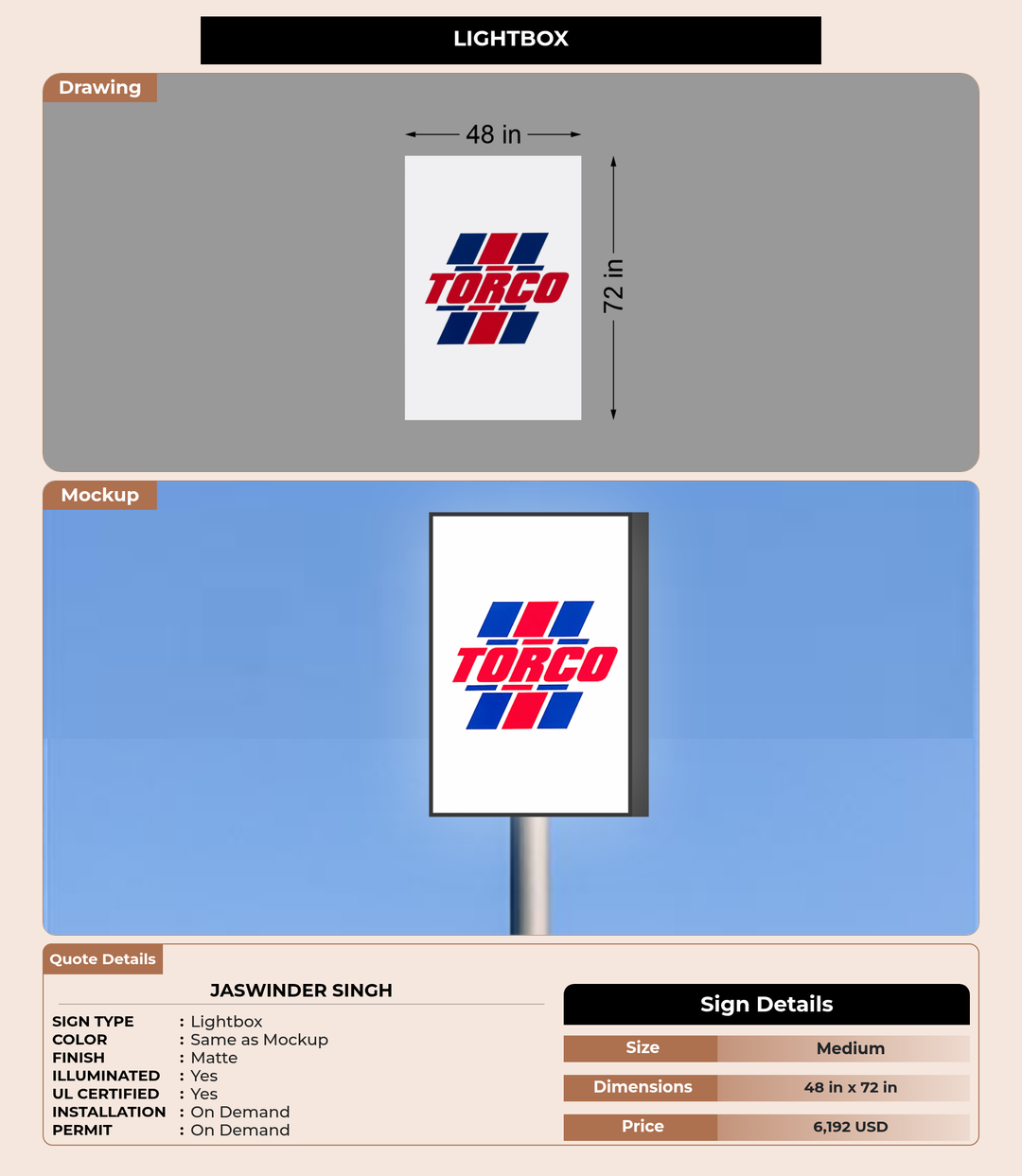 CUSTOM MOCKUP SIGN FOR Jaswinder singh