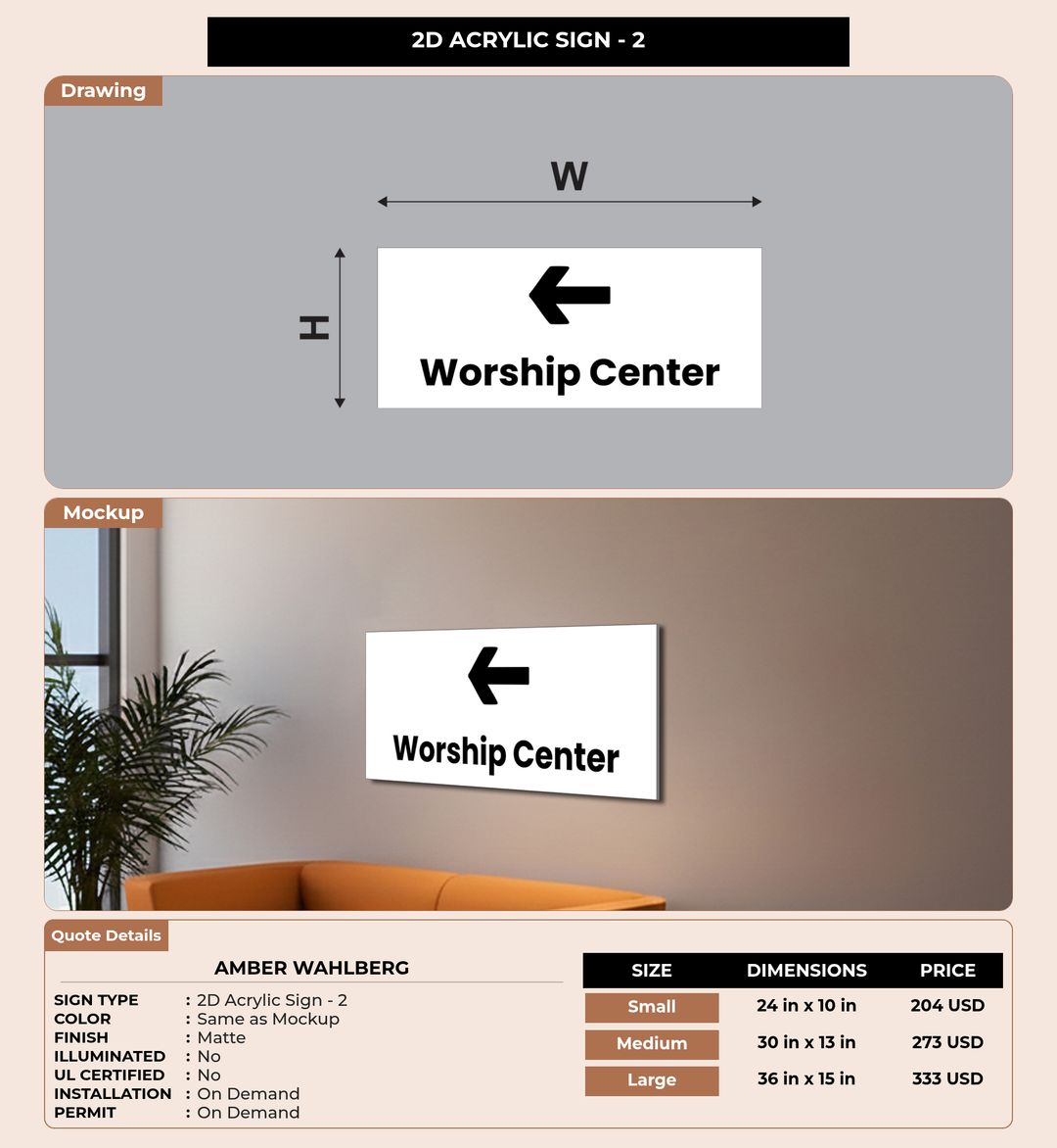 CUSTOM MOCKUP SIGN FOR Amber Wahlberg
