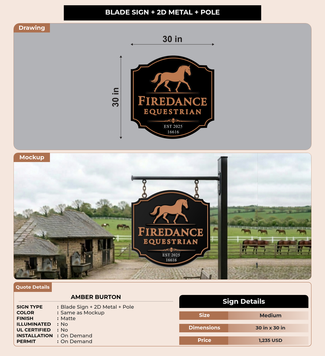 CUSTOM MOCKUP SIGN FOR Amber Burton