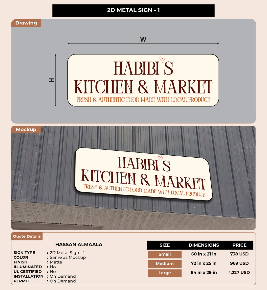 CUSTOM MOCKUP SIGN FOR Hassan Almaala